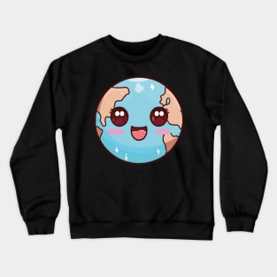 Cute Kawaii Earth Day Crewneck Sweatshirt